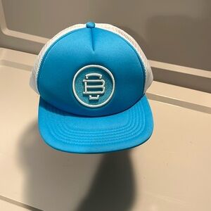 Burlington Beer Company Truckers Cap Light Blue and White. SnapBack OS fits Most